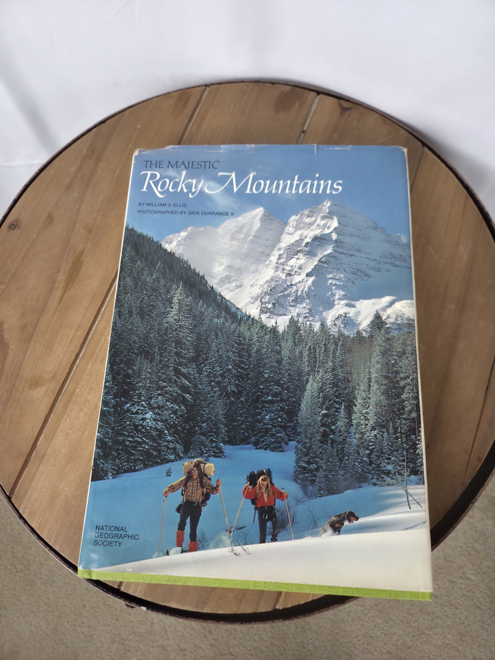Hardback..The Majestic Rocky Mountains Paperback Book - Blue Cover
